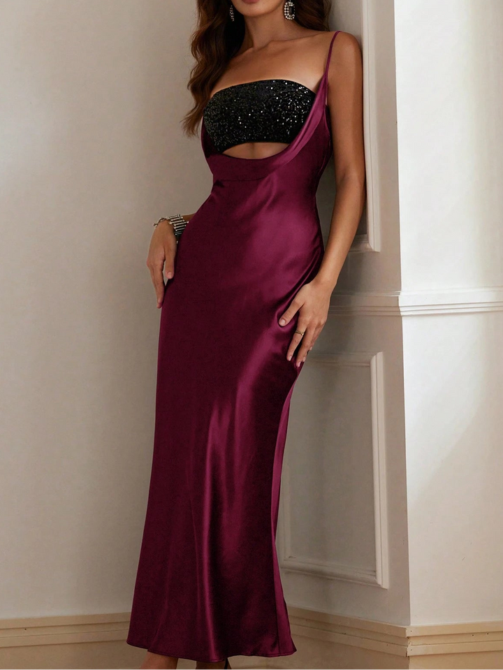 Set rochie și top Shein, vișiniu