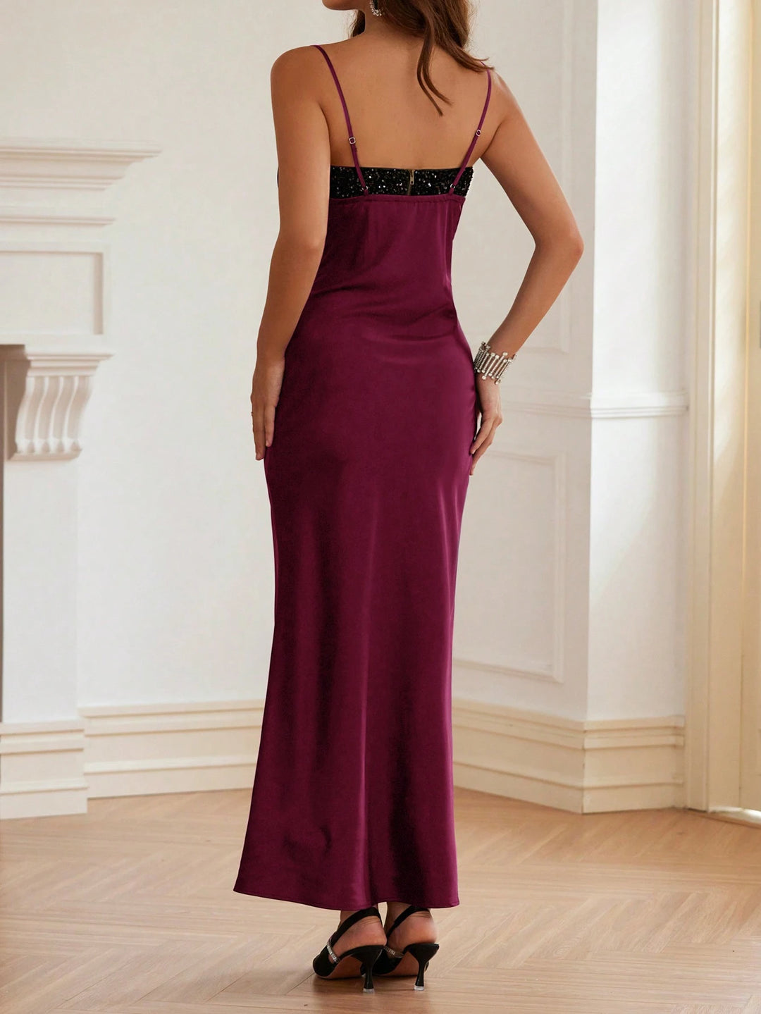 Set rochie și top Shein, vișiniu