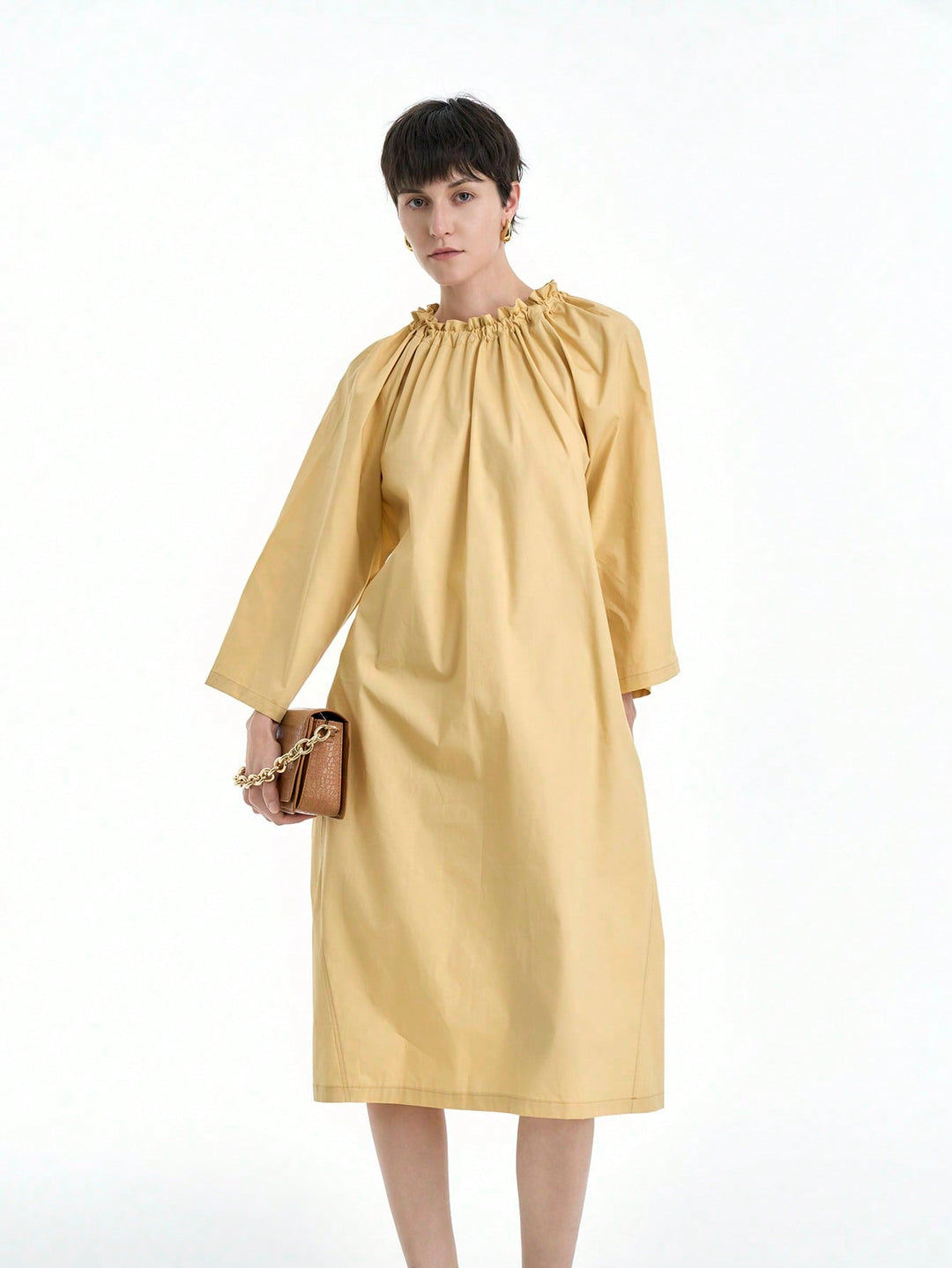 Rochie midi SHEIN, galben
