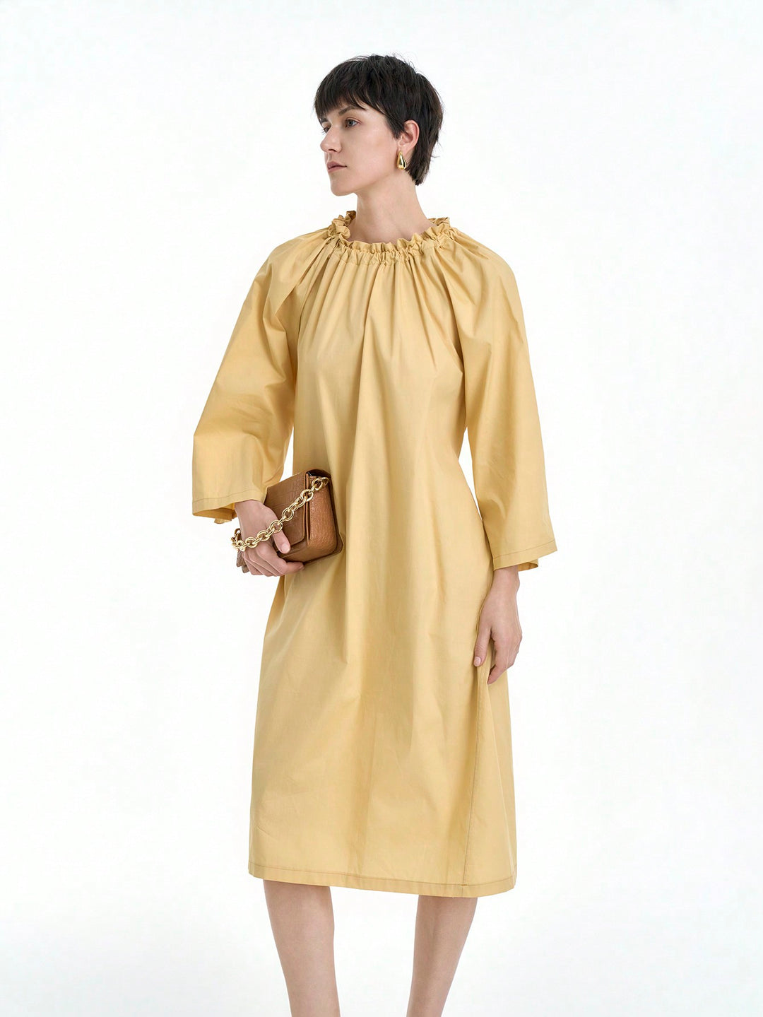 Rochie midi SHEIN, galben