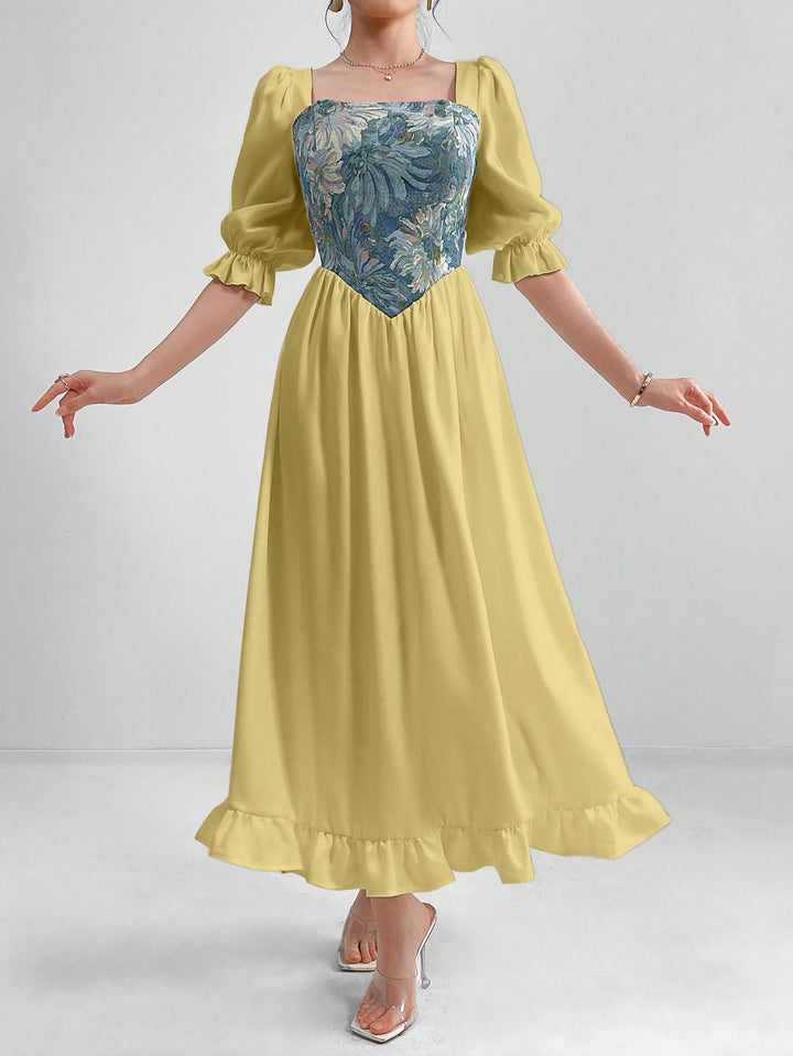 Rochie maxi SHEIN, kaki