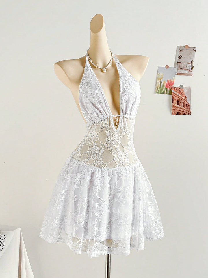 Rochie mini SHEIN, alb