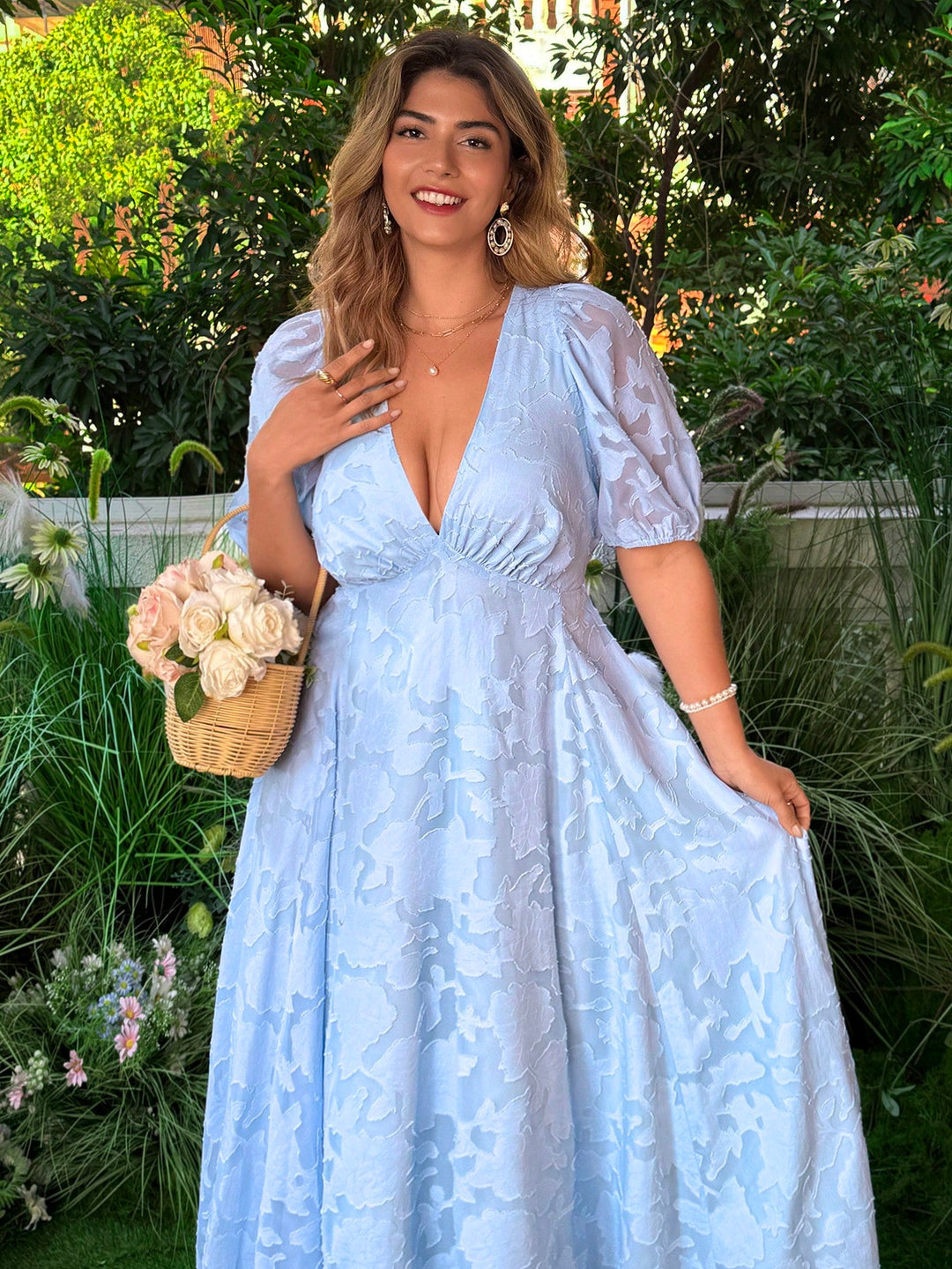 Rochie maxi SHEIN, albastru