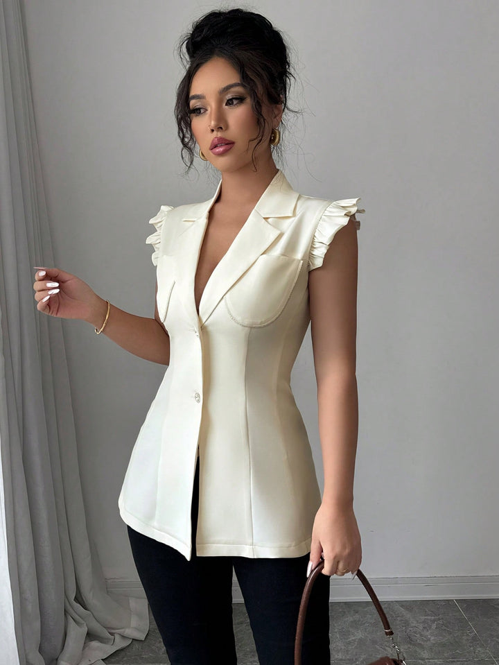 Bluza fără mâneci SHEIN, portocaliu