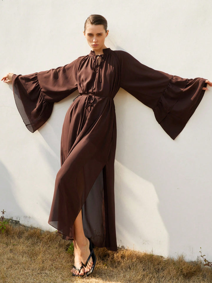 Rochie maxi SHEIN, maro