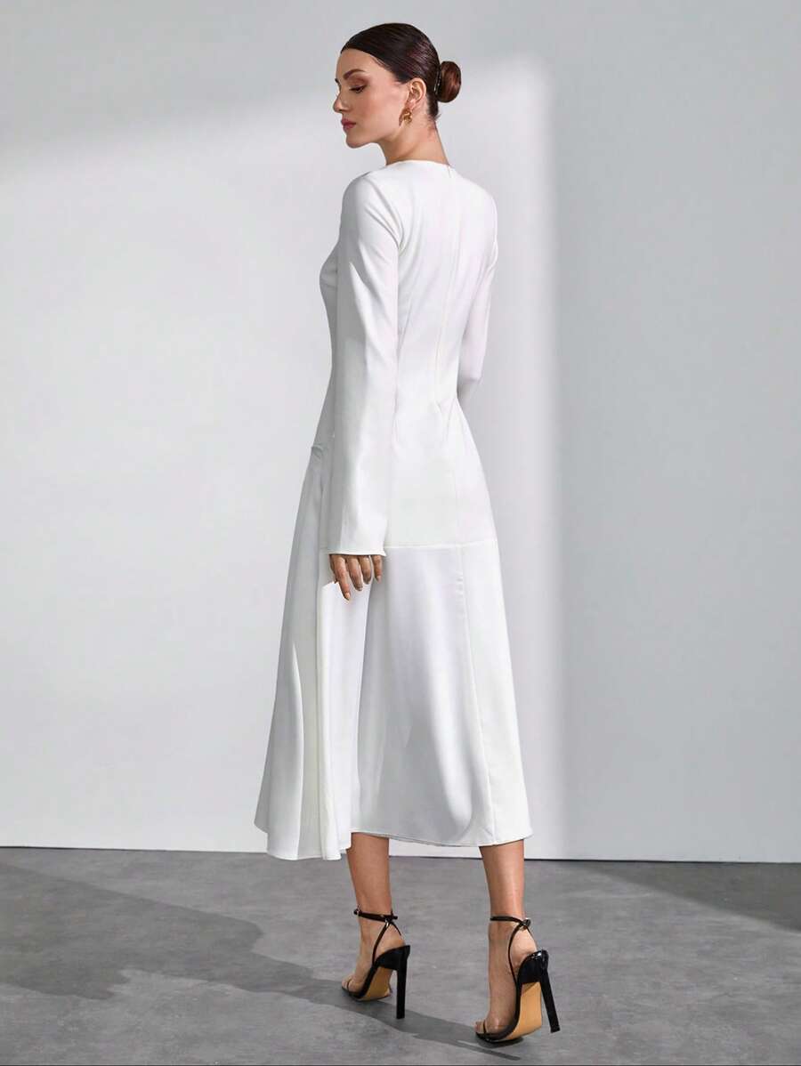 Rochie maxi SHEIN, alb