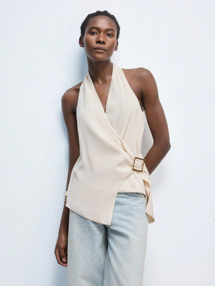 Top SHEIN, portocaliu