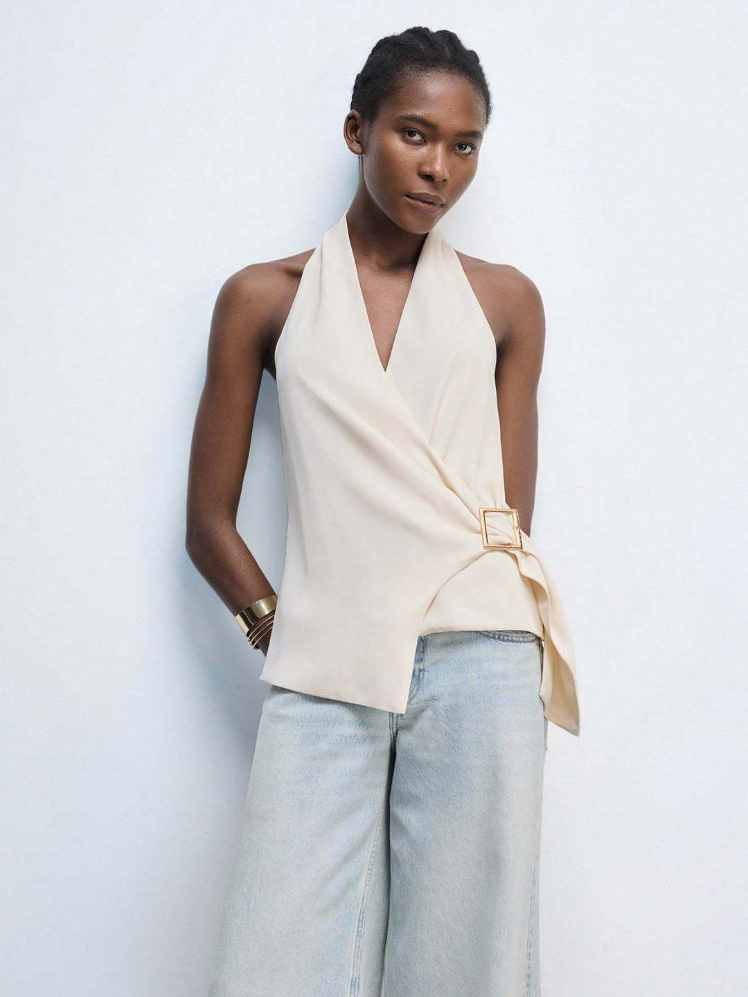 Top SHEIN, portocaliu