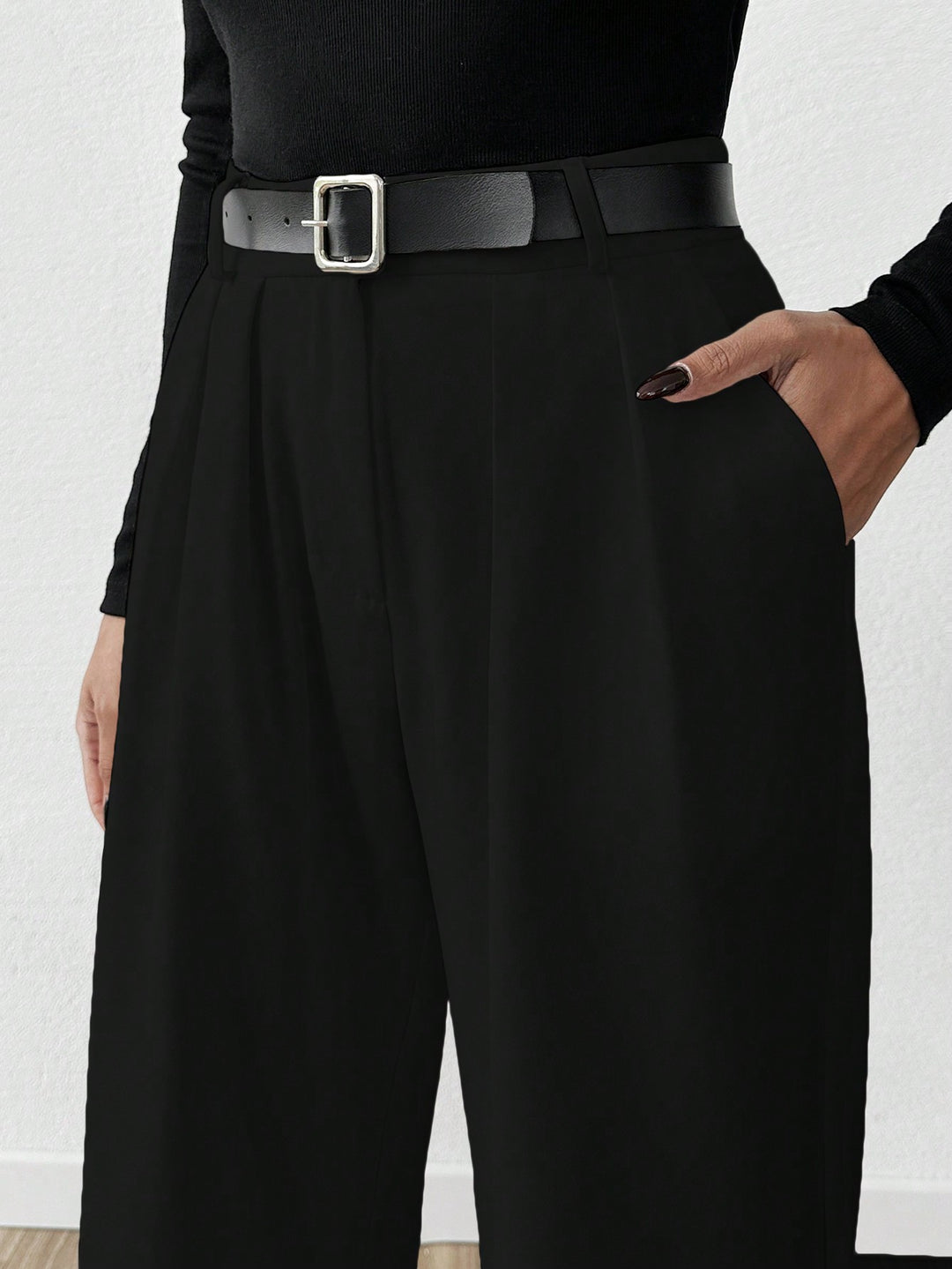 Pantaloni SHEIN, negru