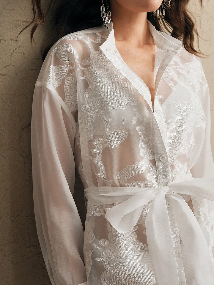 Kimono SHEIN, alb