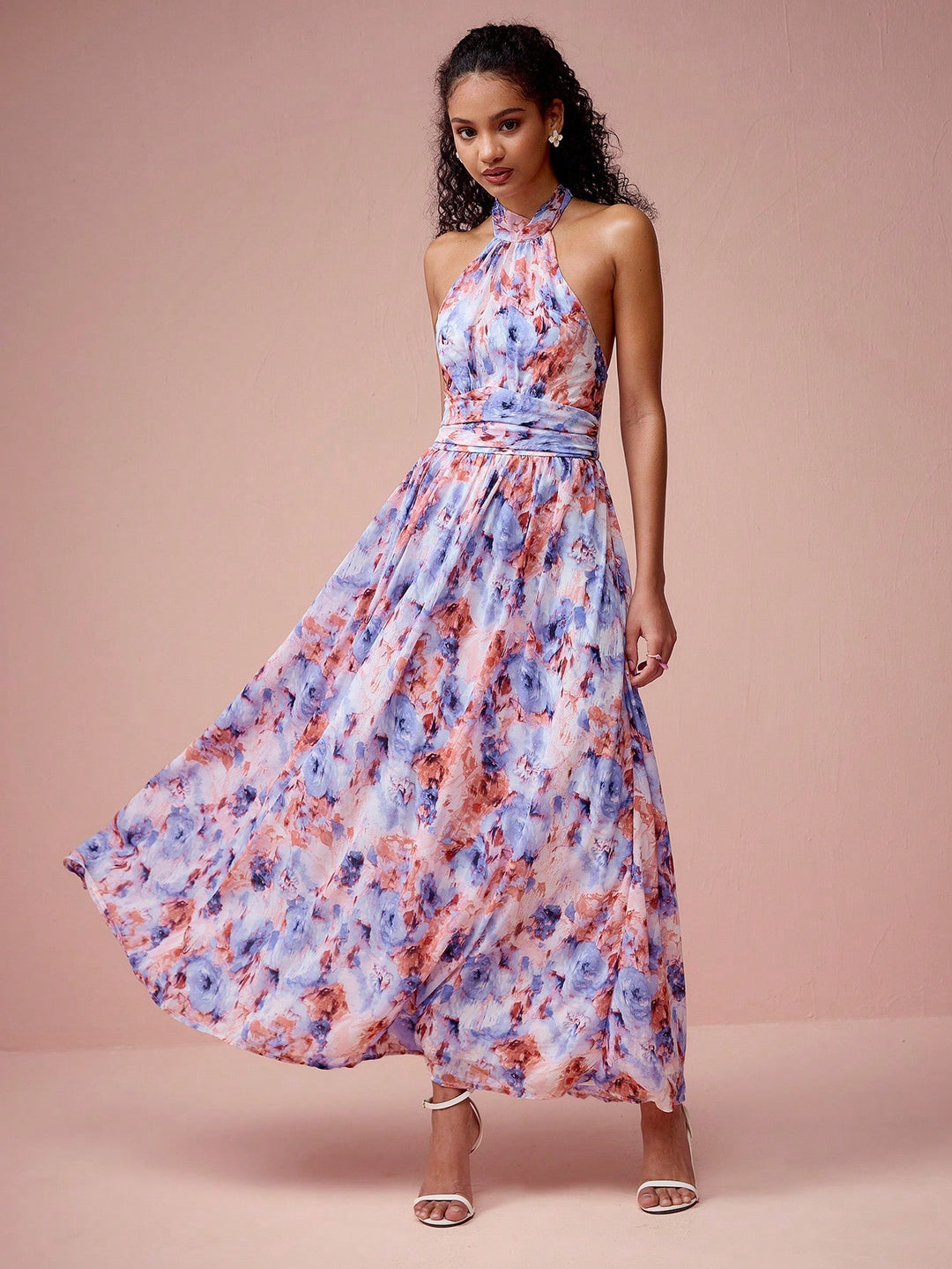Rochie maxi SHEIN, albastru