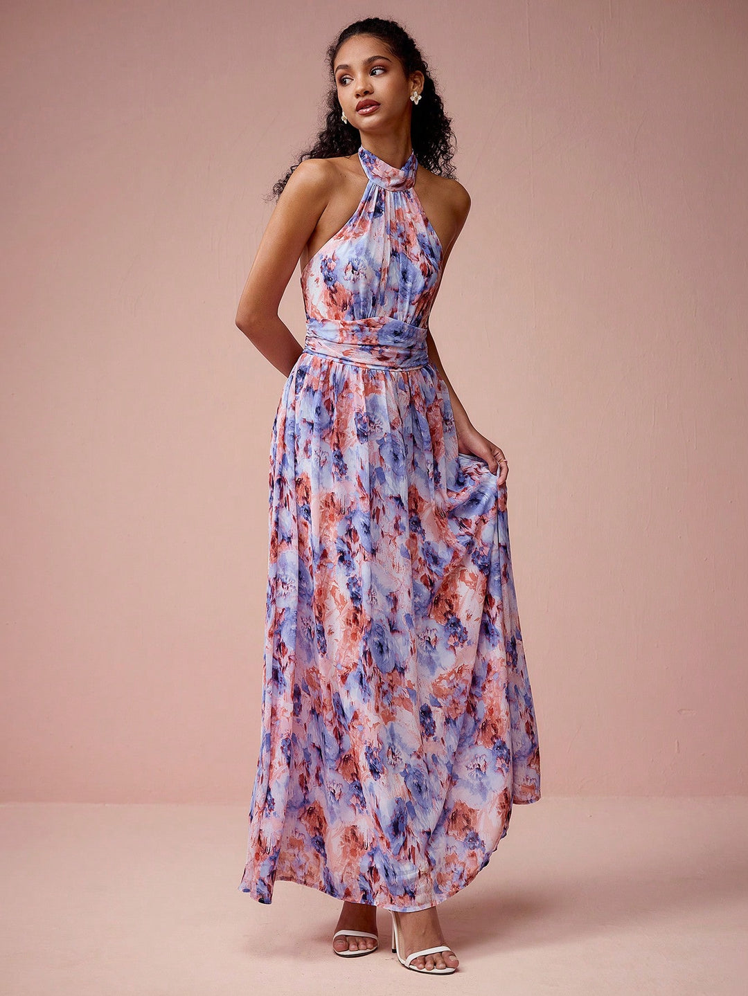 Rochie maxi SHEIN, albastru