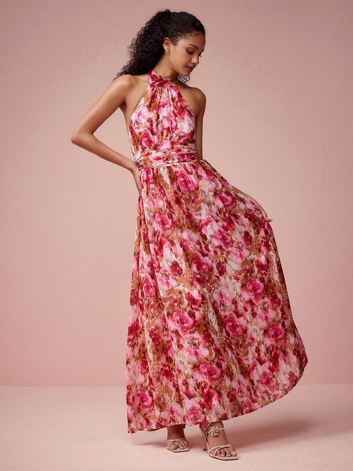 Rochie maxi SHEIN, mix culori