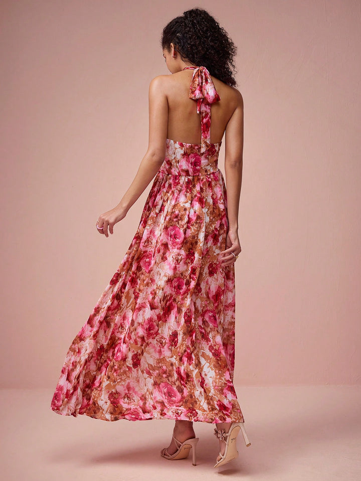 Rochie maxi SHEIN, mix culori