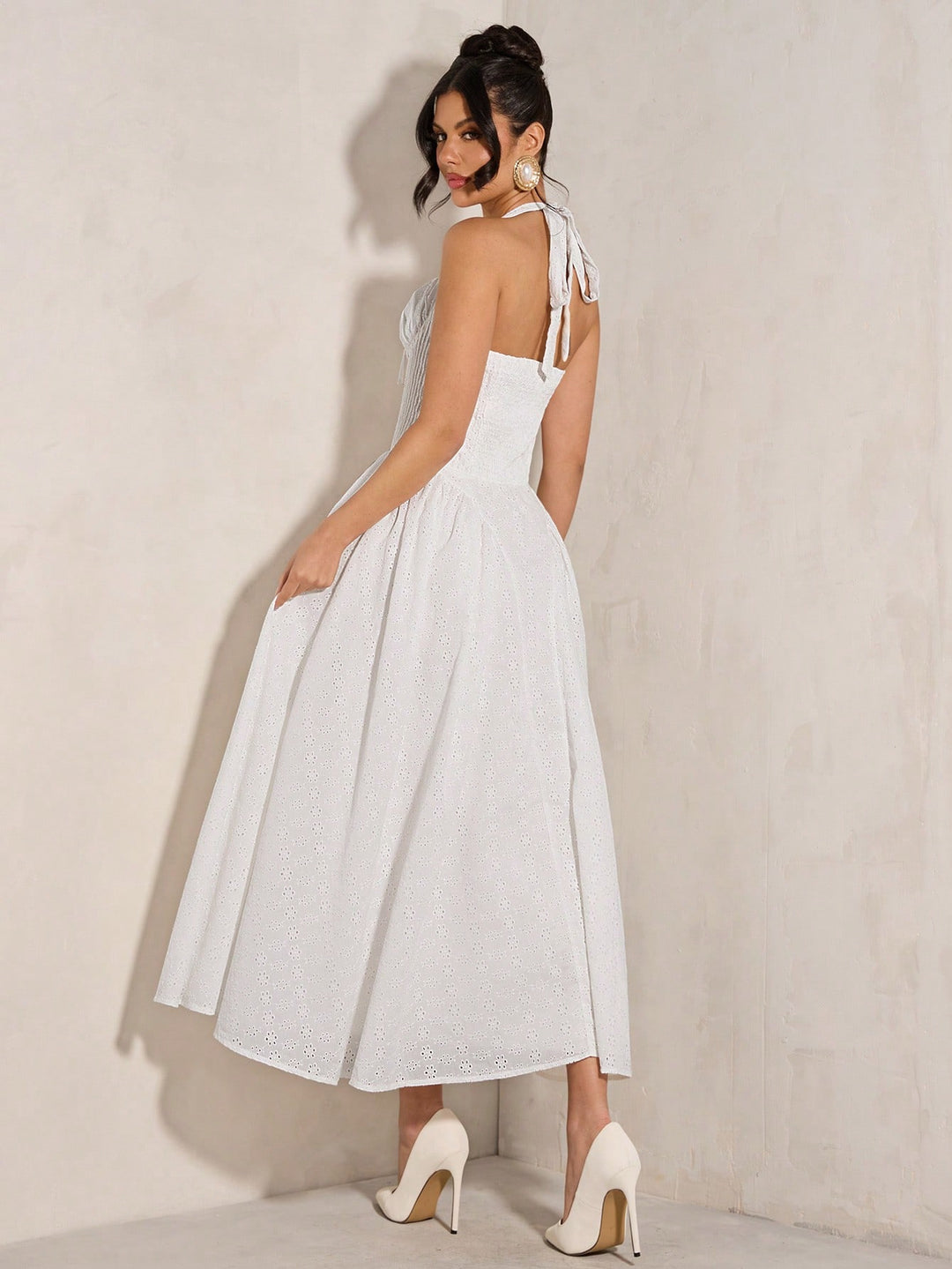 Rochie maxi SHEIN, alb