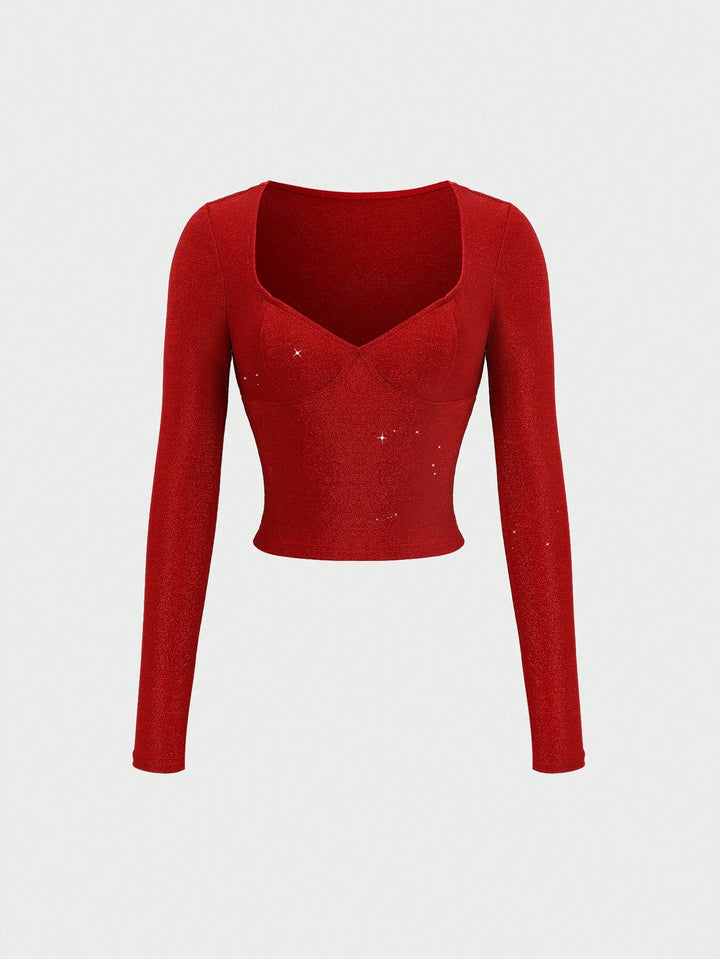 SHEIN Blouse, piros