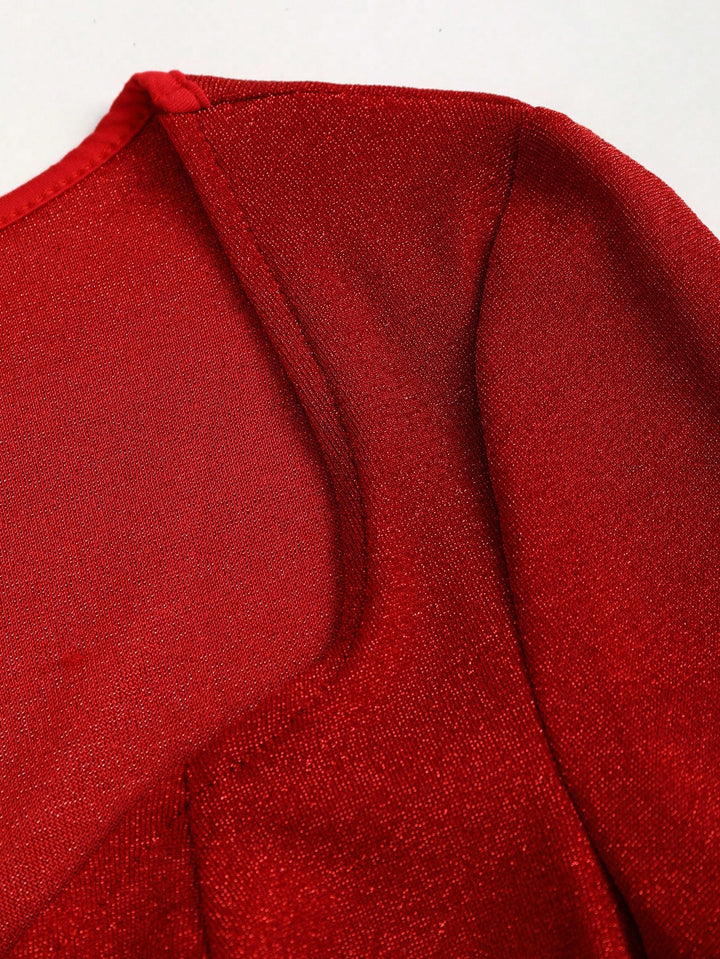 SHEIN Blouse, piros