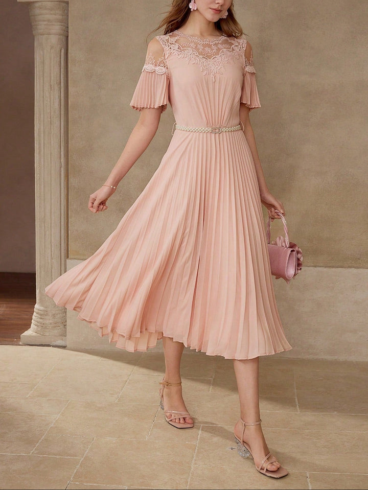 Rochie midi SHEIN, roz