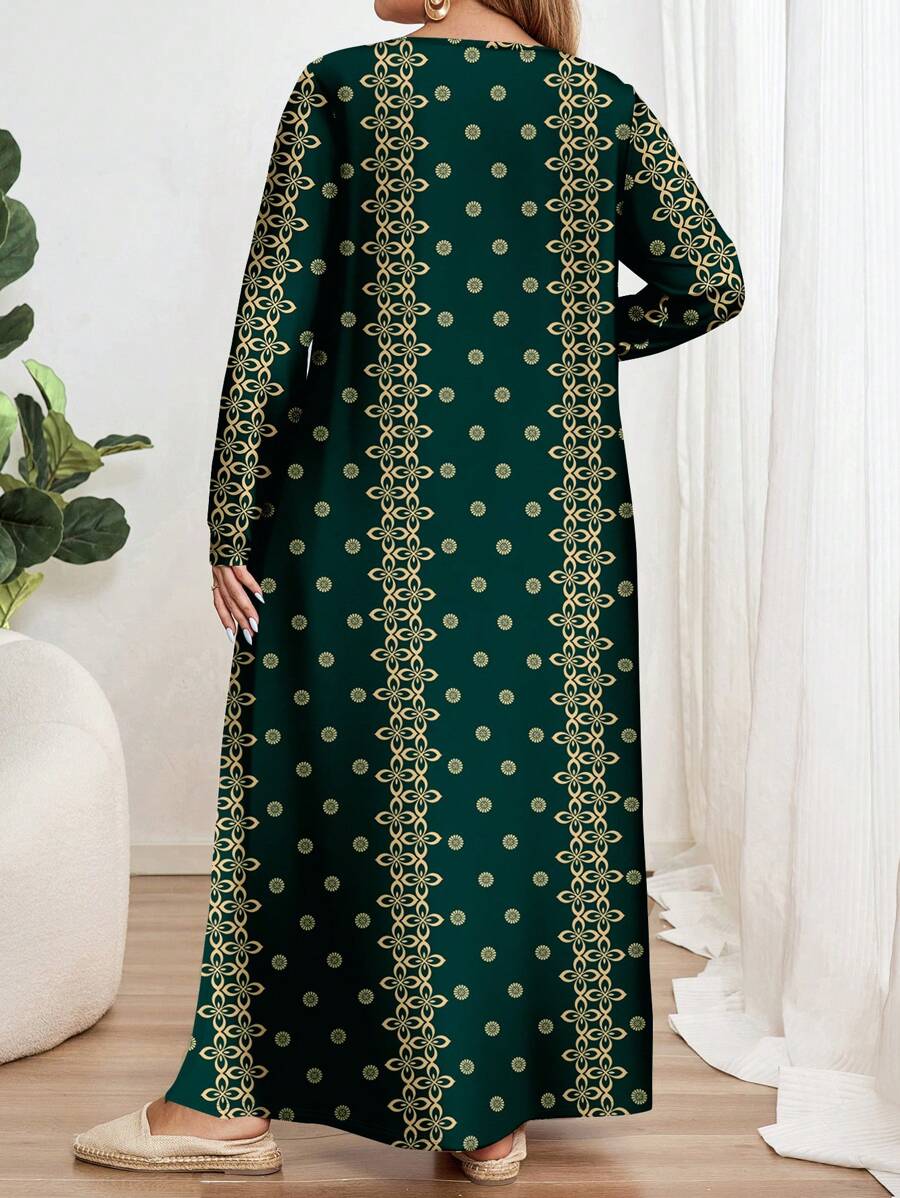 Rochie maxi SHEIN, verde