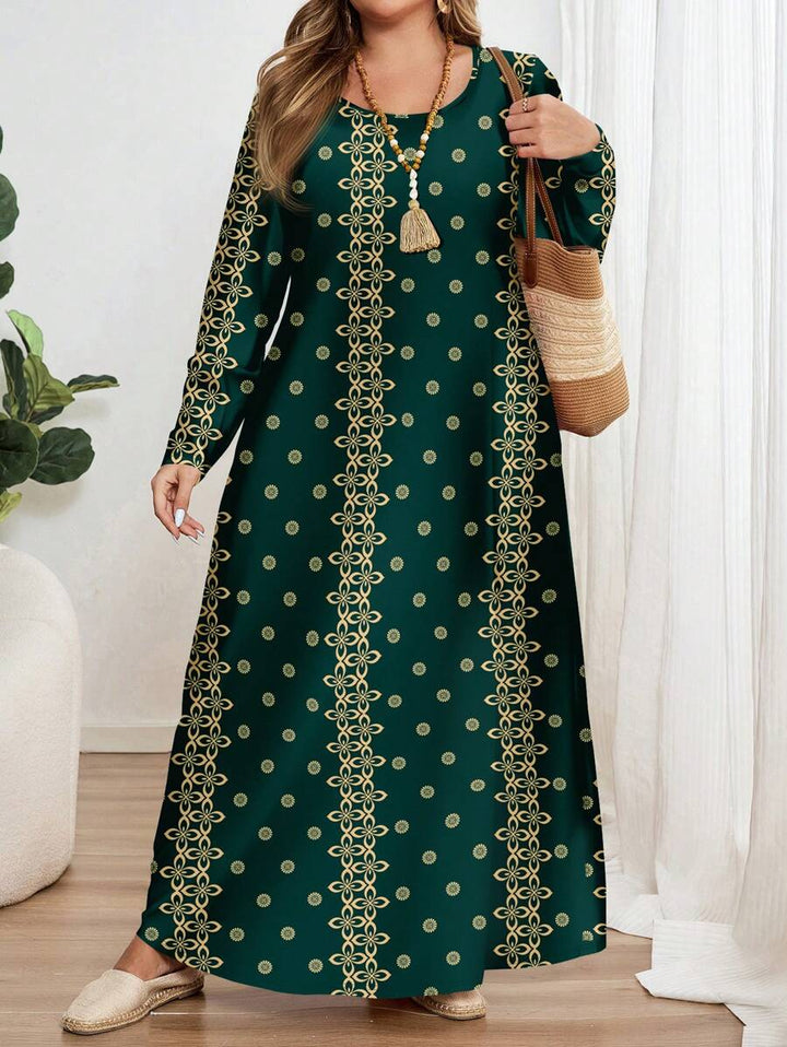Rochie maxi SHEIN, verde