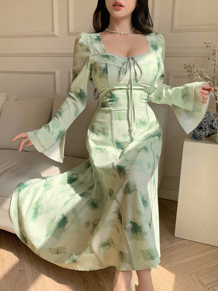 SHEIN maxi ruha, zöld