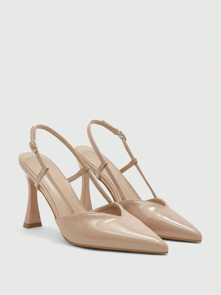 Pantofi cu toc SHEIN, bej