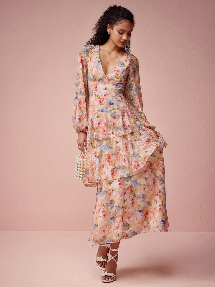 Rochie maxi SHEIN, portocaliu
