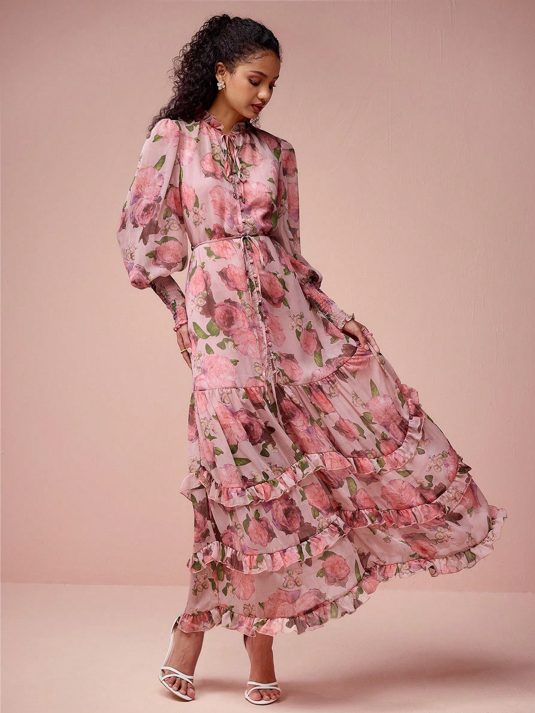 Rochie maxi SHEIN, roz