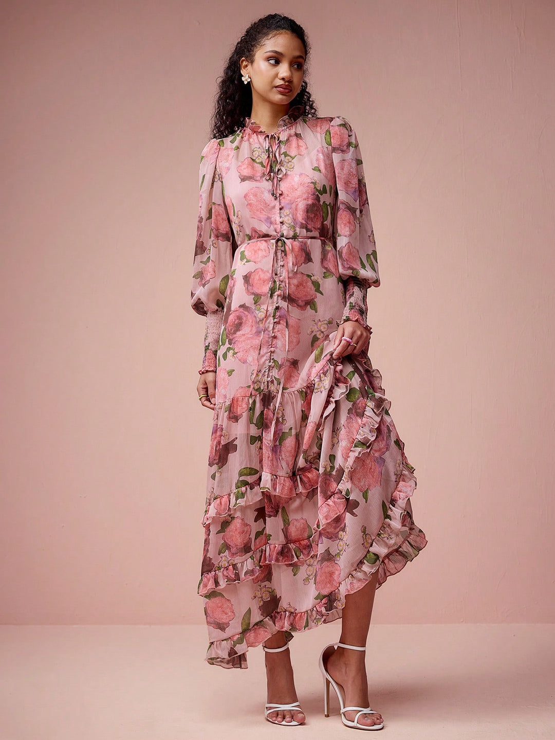 Rochie maxi SHEIN, roz