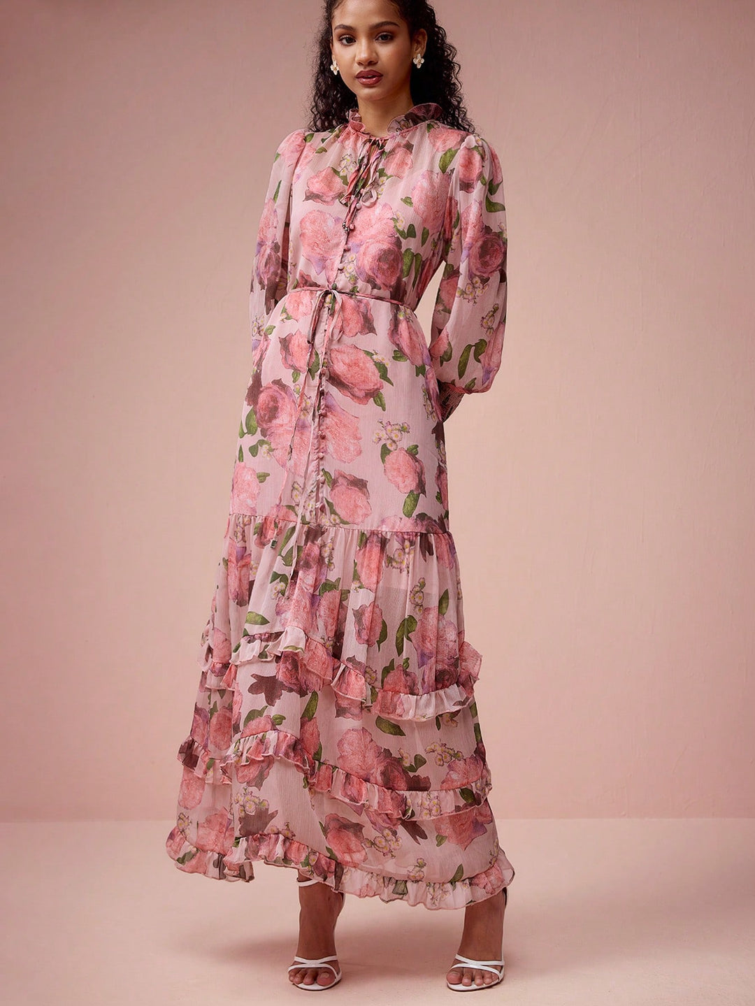 Rochie maxi SHEIN, roz