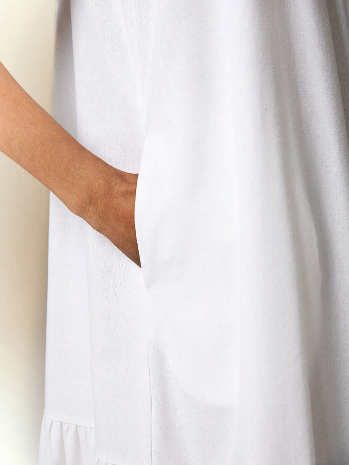 Rochie maxi SHEIN, alb