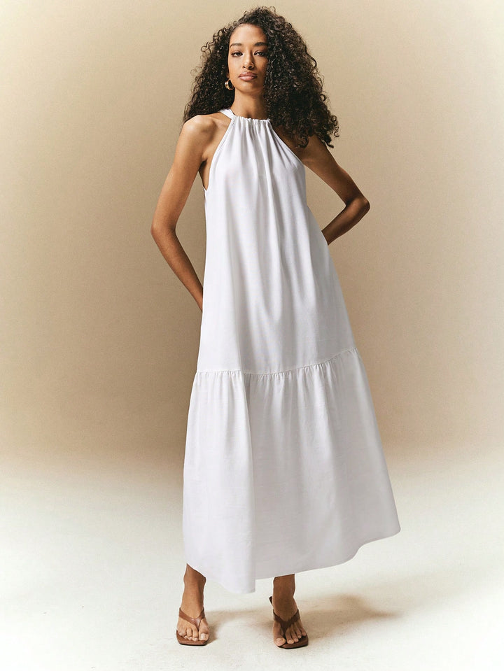 Rochie maxi SHEIN, alb
