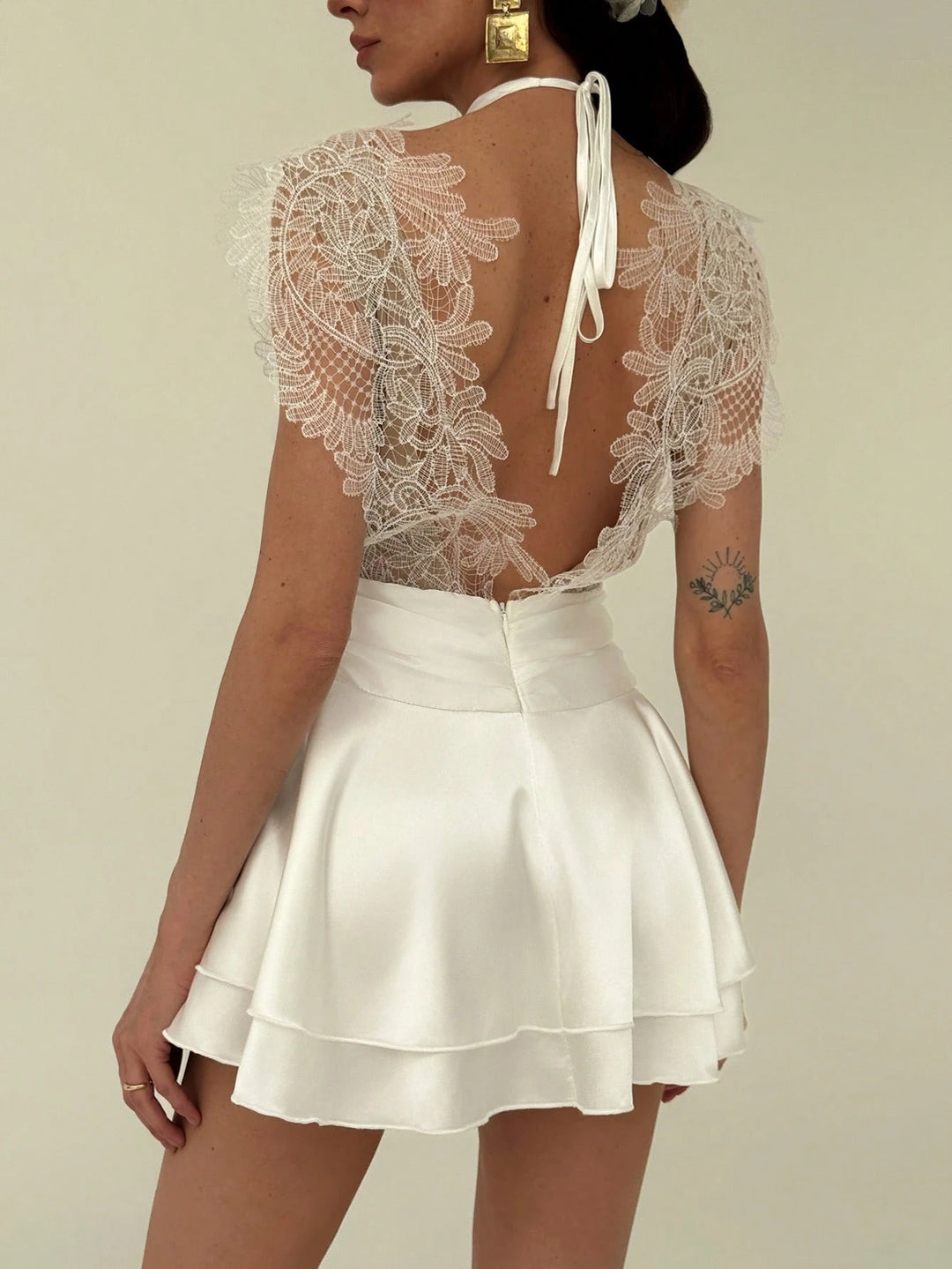 Rochie mini Shein, alb