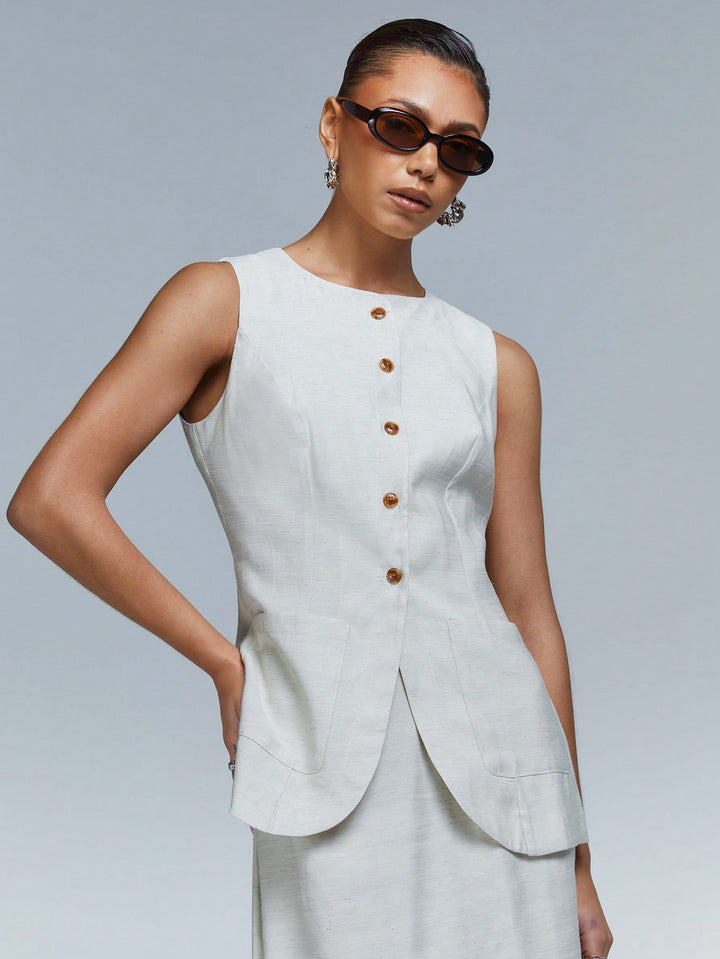 Top SHEIN, portocaliu