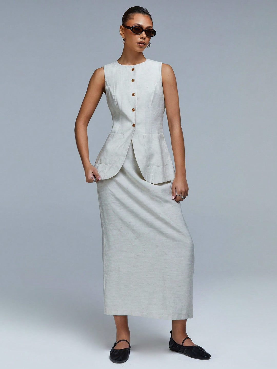 Top SHEIN, portocaliu