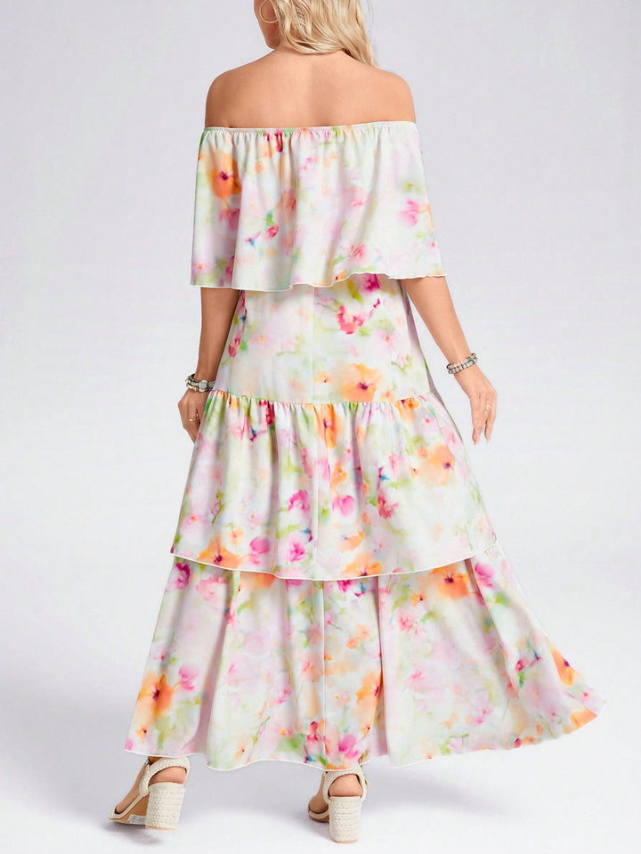 Rochie maxi SHEIN, roz