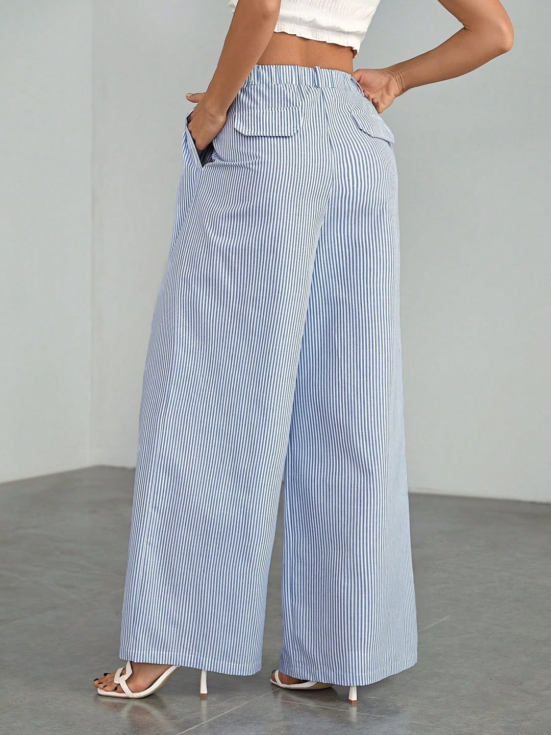 Pantaloni SHEIN, albastru