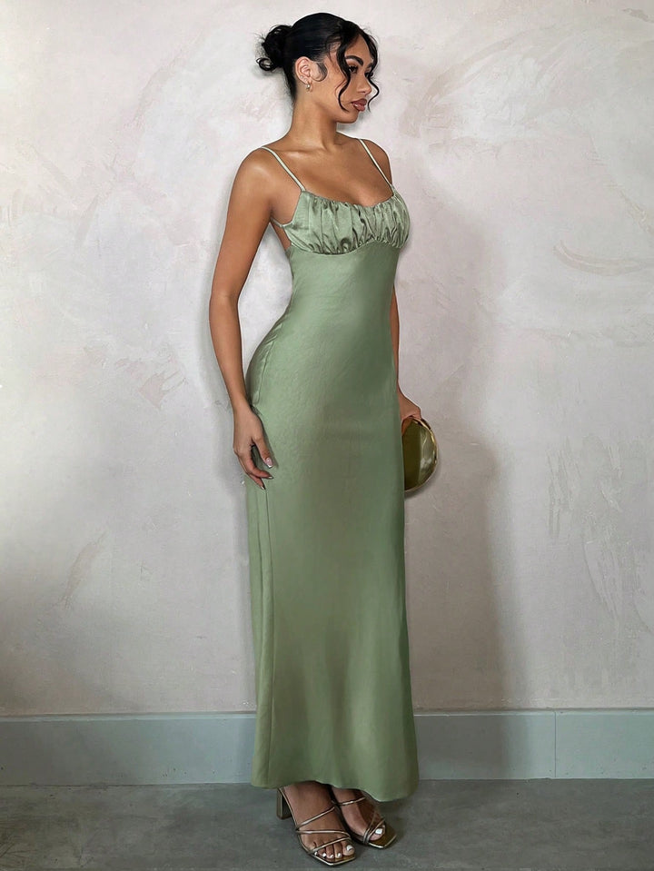 Rochie maxi SHEIN, verde