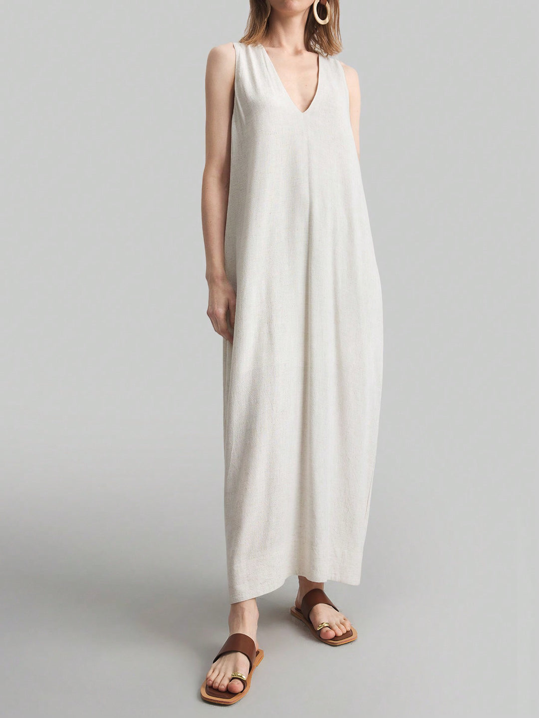 Rochie maxi SHEIN, bej