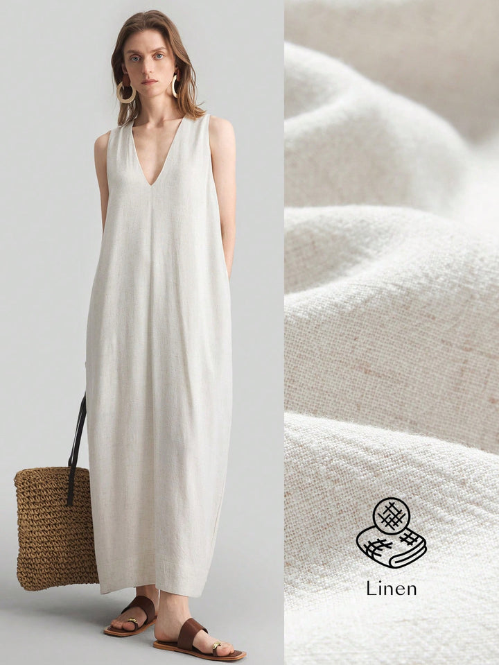 Rochie maxi SHEIN, bej