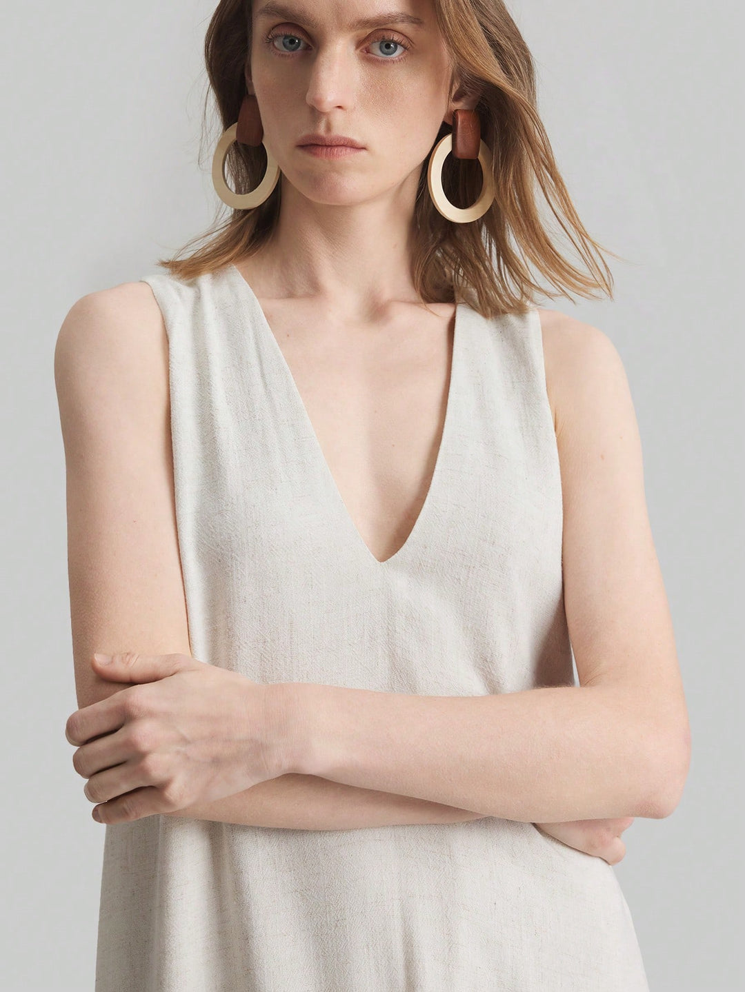 Rochie maxi SHEIN, bej