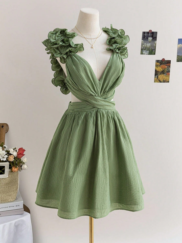 Rochie mini SHEIN, verde
