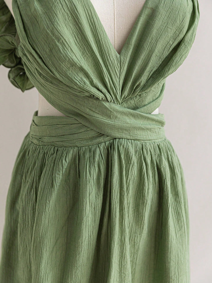 Rochie mini SHEIN, verde