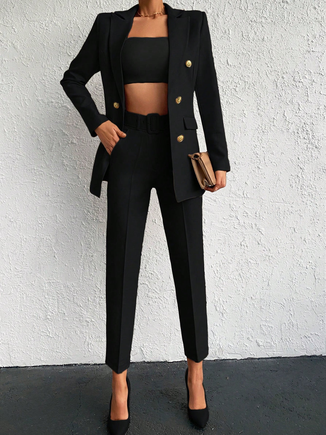 Costum SHEIN, negru