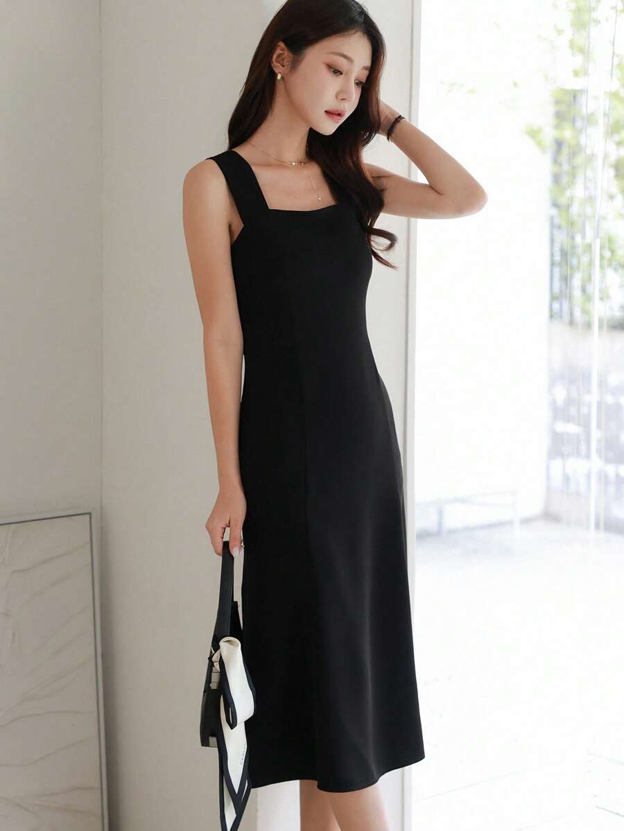 Rochie midi SHEIN, negru