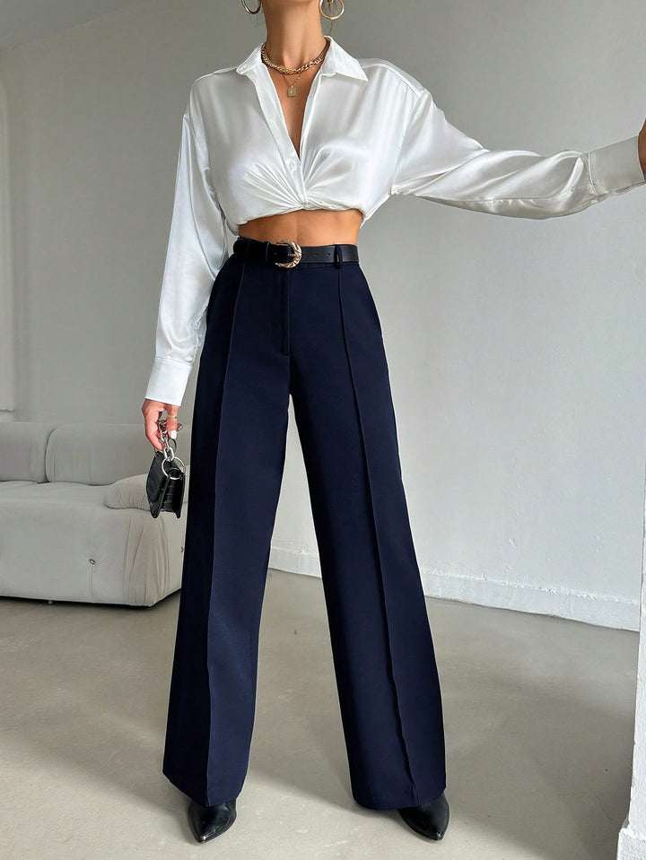 Pantaloni SHEIN, bleumarin