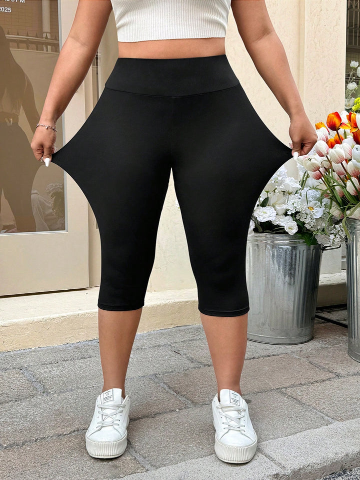 Colanți 3/4 SHEIN, negru