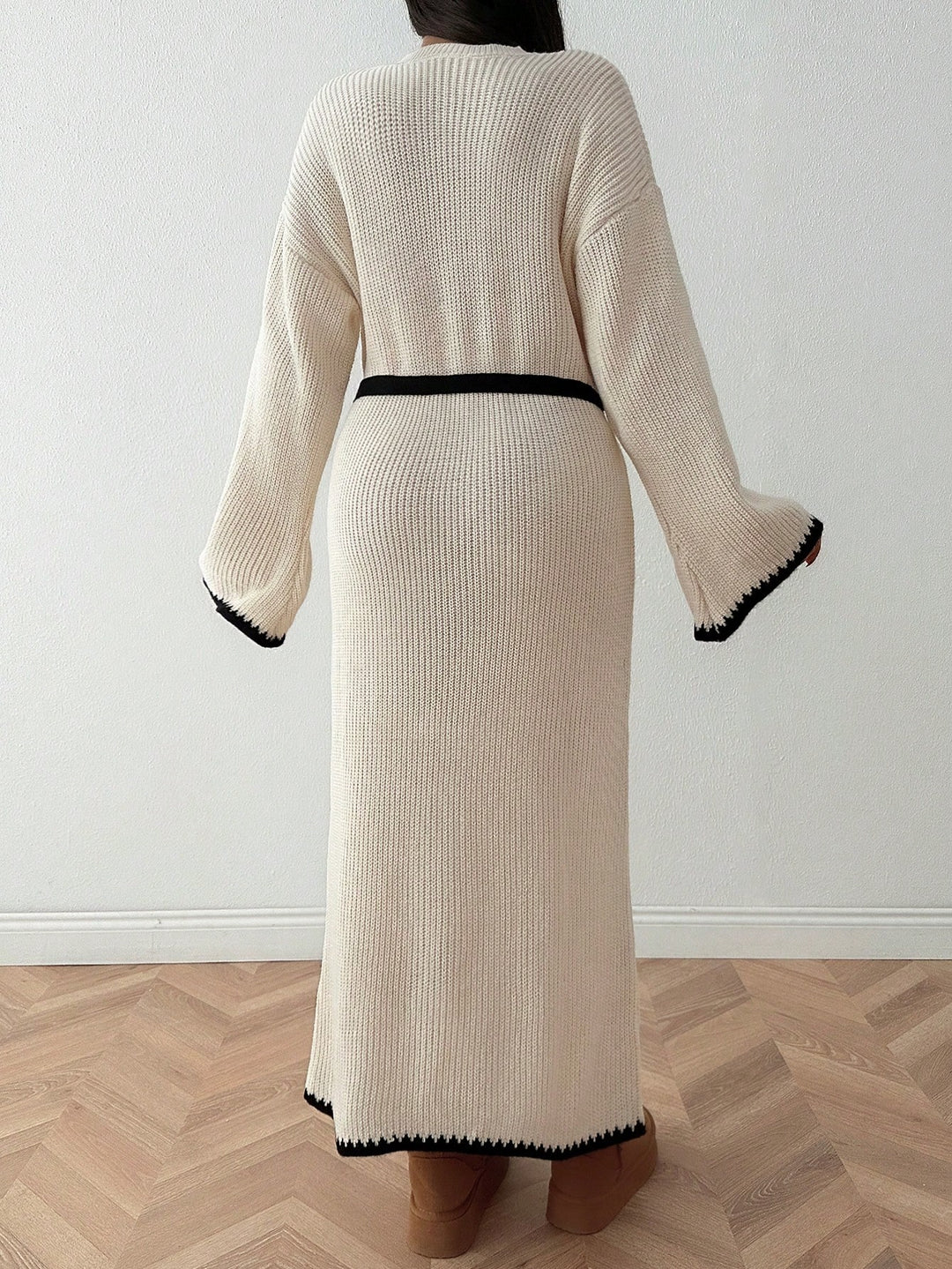Rochie maxi SHEIN, crem