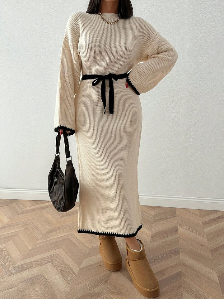 Rochie maxi SHEIN, crem