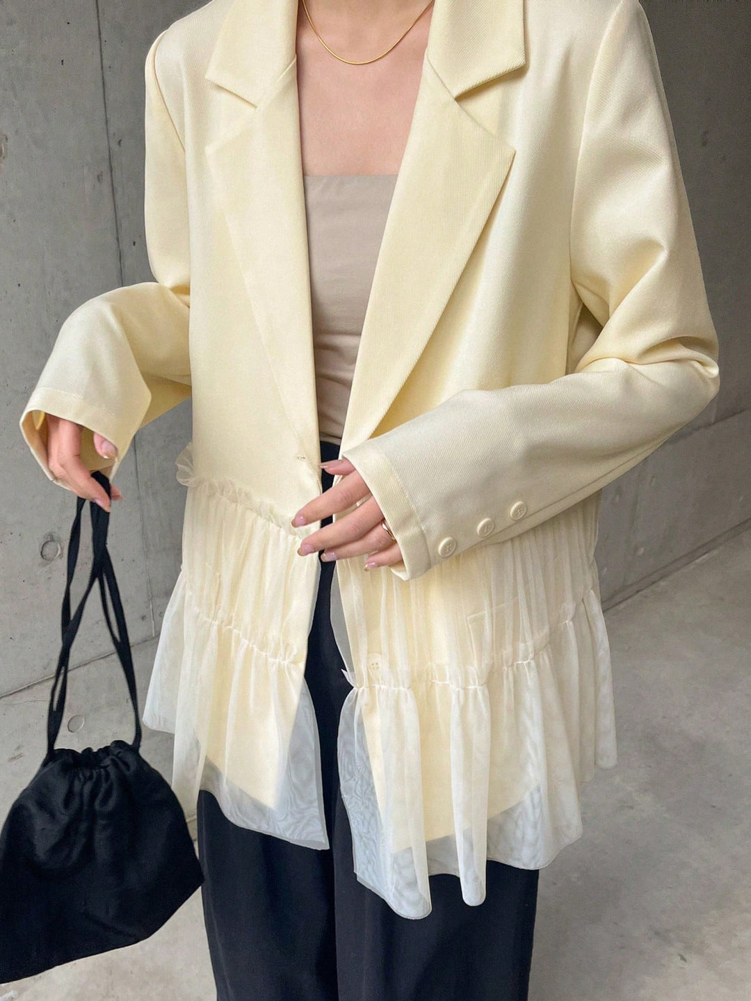 Sacou Friful by Shein, crem